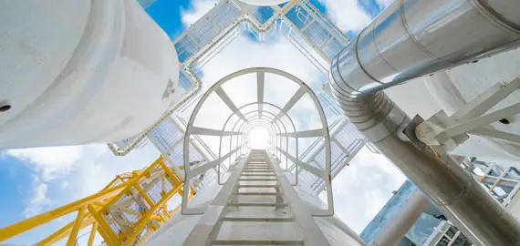 Gas business tasks and construction parts